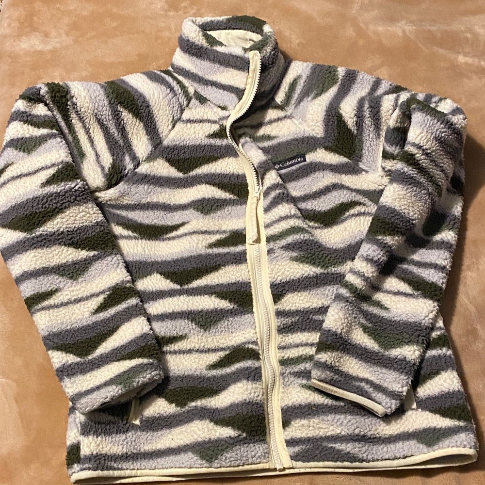 Columbia Fleece Sherpa Winter Pass Jacket Sz M